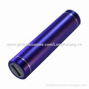2,000mAh Pretty Lipstick Emergency Mobile Phone Charger with -10 to 50°C Storage Temperature
